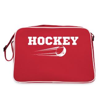 Hockey idée cadeau original - Sac Retro - rouge/blanc - Dos