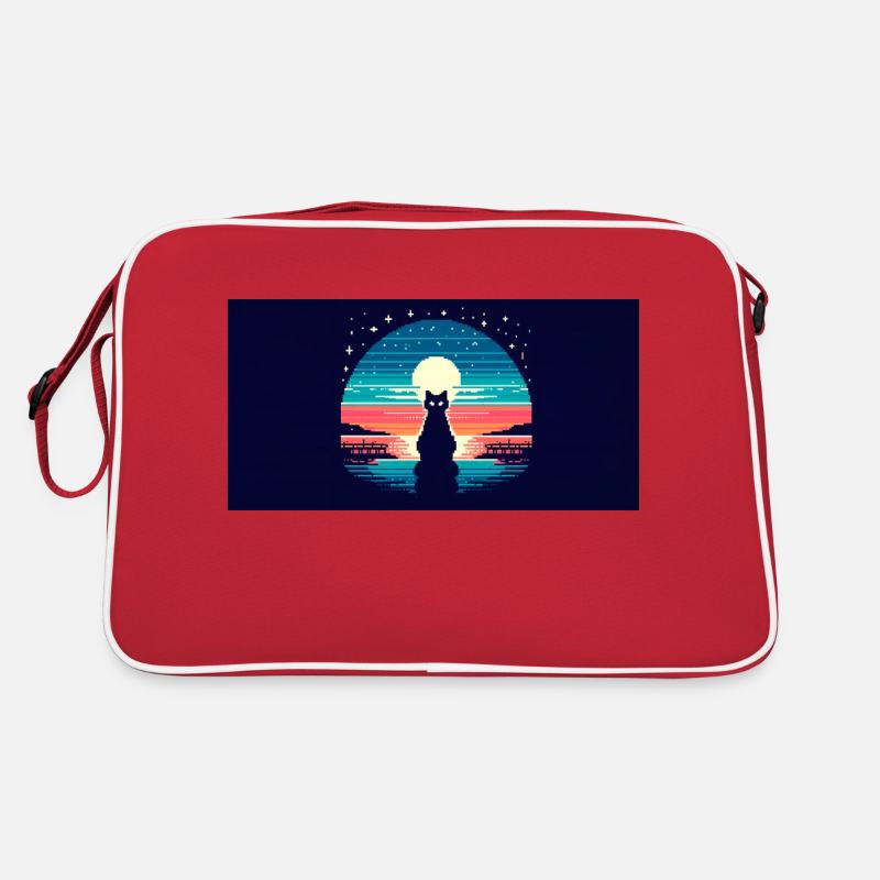 Cat Moon Retro Bag