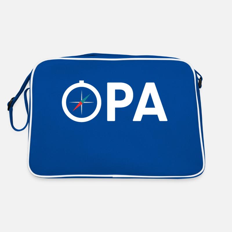 Opa Großvater Kompass Expedition Geschenkidee Retro Tasche