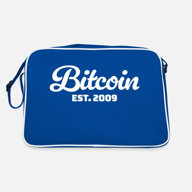 Bitcoin Est. 2009 - Conception classique de la crypto Sac Retro