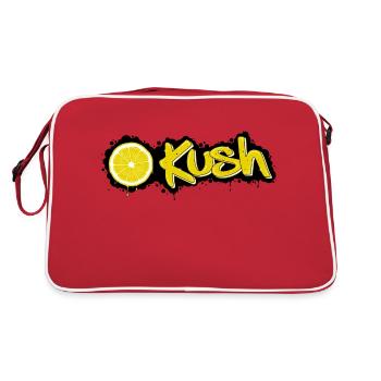 Orange Kush - Retro Tasche - Rot/Weiß - Hinten