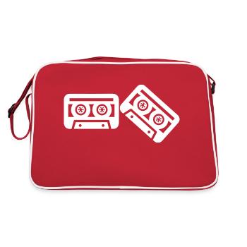 Rock and Roll Rock Music - Retro Bag - red/white - Back