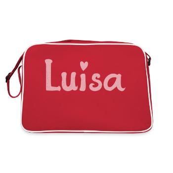 Luisa Love - Retro Tasche - Rot/Weiß - Hinten