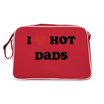 J’aime les papas chauds - Sac Retro - rouge/blanc - Dos