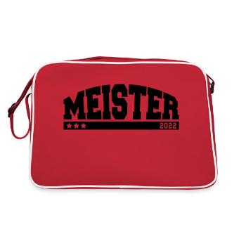 Meister 2022 - Retro Tasche - Rot/Weiß - Hinten