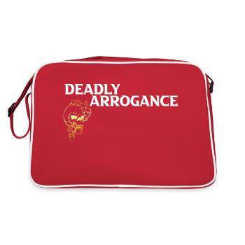 crâne d’arrogance mortelle - Sac Retro - rouge/blanc - Dos