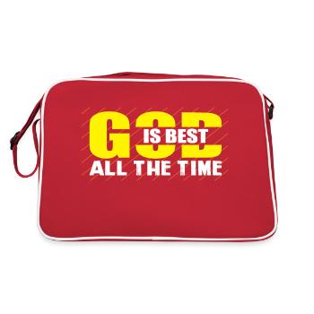 Dieu est le meilleur tout le temps - Sac Retro - rouge/blanc - Dos