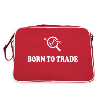 Bitcoin Trading Crypto Stocks - Sac Retro - rouge/blanc - Dos