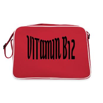 Vitamine B12 - Sac Retro - rouge/blanc - Dos