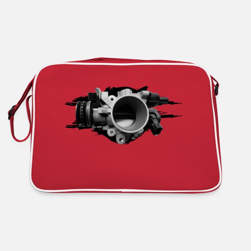 Dunkle Drosselklappe Retro Tasche