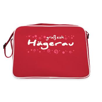 Hägerau, Autriche, Tyrol - Sac Retro - rouge/blanc - Dos
