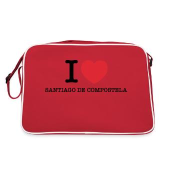 J’aime Saint-Jacques-de-Compostelle - Sac Retro - rouge/blanc - Dos