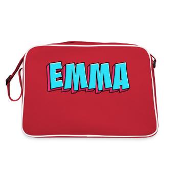 Image du nom : Emma - Sac Retro - rouge/blanc - Dos
