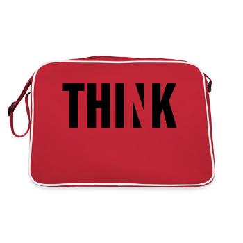 Think - Retro Bag - red/white - Back