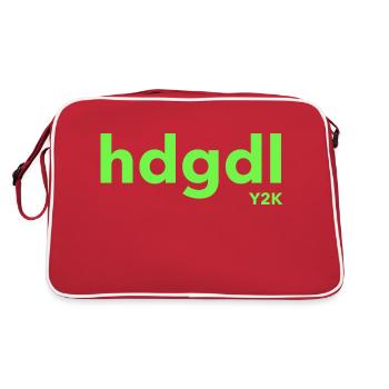 hdgdl Y2K grün - Retro Tasche - Rot/Weiß - Hinten