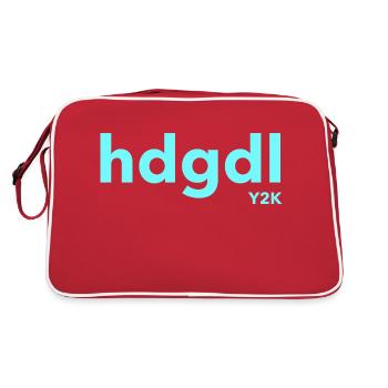hdgdl hab dich ganz doll liebY2K türkis - Retro Tasche - Rot/Weiß - Hinten