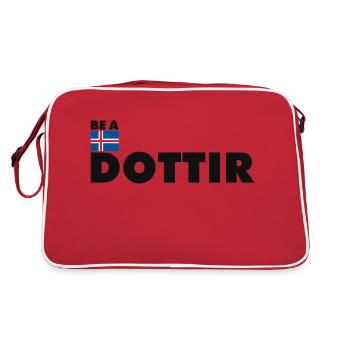 Dottir Fitness Island Strong Femme Haltérophile - Sac Retro - rouge/blanc - Dos