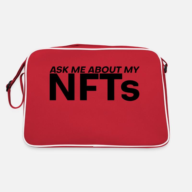 Ask Me About My Nfts 4 Retro Tasche