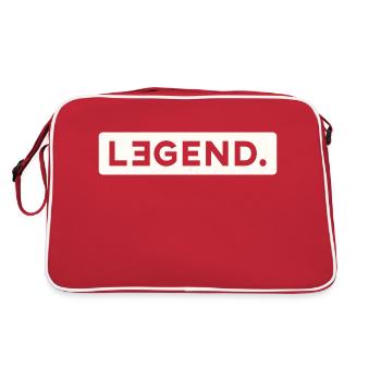 LEGEND & LEGACY - Sac Retro - rouge/blanc - Dos