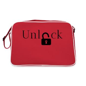 unlock gift idea - Retro Bag - red/white - Back