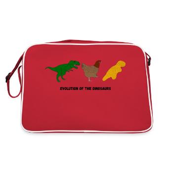 Évolution des dinosaures - Sac Retro - rouge/blanc - Dos