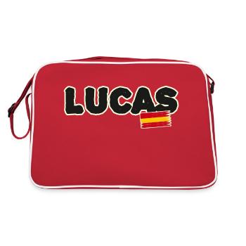Lucas - Retro Bag - red/white - Back