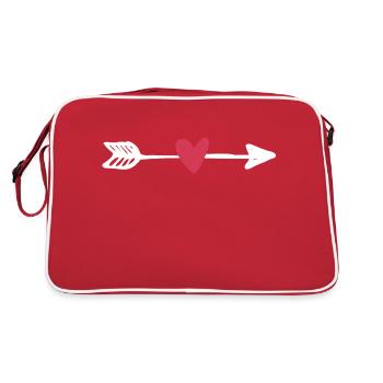 Flèche et le cœur - Sac Retro - rouge/blanc - Dos
