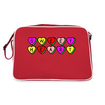 Mon petit cœur - Sac Retro - rouge/blanc - Dos