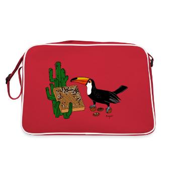The Ear-Reddening Move - Retro Bag - red/white - Back