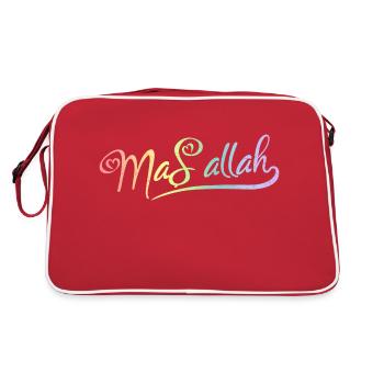 Masallah - Retro Tasche - Rot/Weiß - Hinten