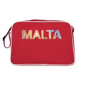 Malte - Sac Retro - rouge/blanc - Dos
