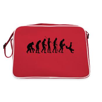 Breakdance Gift Dancing Dancer Dance Sport - Retro Bag - red/white - Back