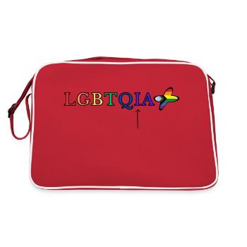 LGBTQIA+ - Sac Retro - rouge/blanc - Dos