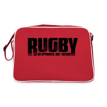 Rugby Pas d'adversaires, juste des victimes 7 - Sac Retro - rouge/blanc - Dos