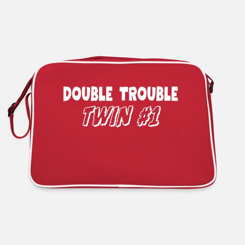Double Trouble Zwillinge Retro Tasche