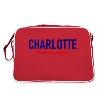 Charlotte - Caroline du Nord - États-Unis d’Amérique - Sac Retro - rouge/blanc - Dos