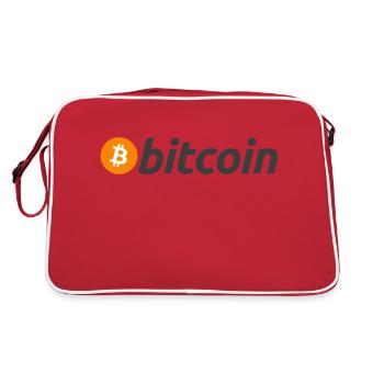 Bitcoin BTC: Official Logo - Retro Bag - red/white - Back