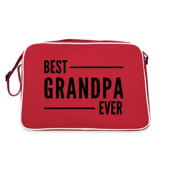 MEILLEUR GRAND-PÈRE DE TOUS LES TEMPS. CADEAU DE GRAND-PÈRE - Sac Retro - rouge/blanc - Dos