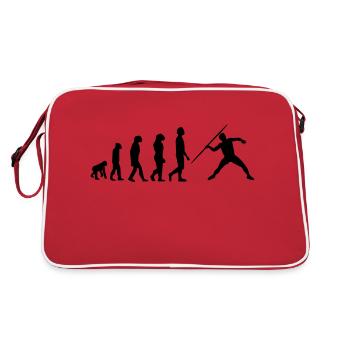 Javelin Evolution - Retro Tasche - Rot/Weiß - Hinten