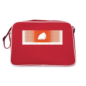 Mamood gradient check pattern orange - Retro Bag - red/white - Back