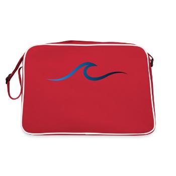 Surf de vagues - Sac Retro - rouge/blanc - Dos