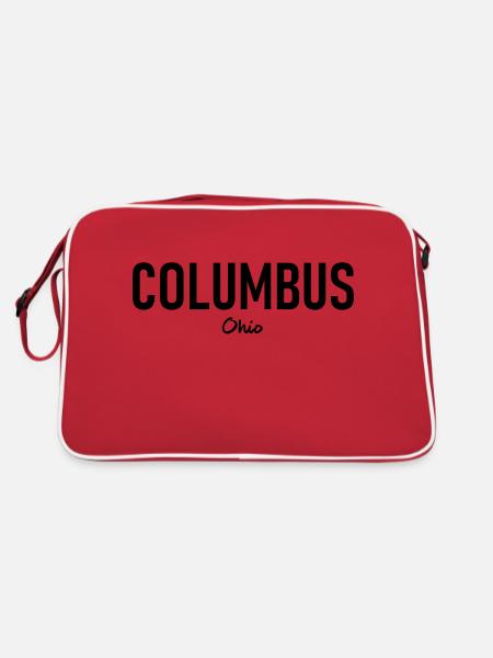 Columbus - Ohio - États-Unis - États-Unis d’Amérique - Sac Retro - rouge/blanc - Dos