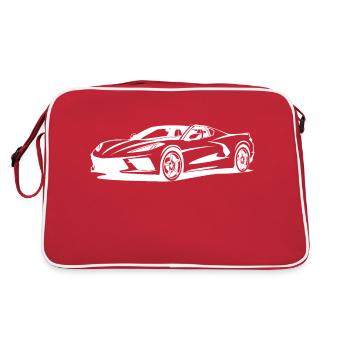 WEISS 2021 - Retro Tasche - Rot/Weiß - Hinten