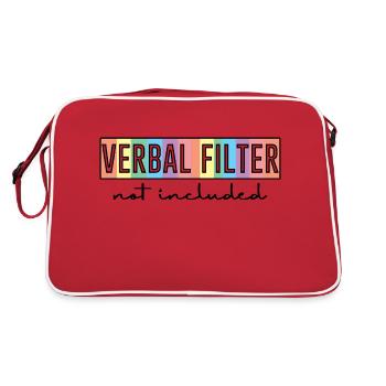 Filtre verbal non inclus 2 - Sac Retro - rouge/blanc - Dos