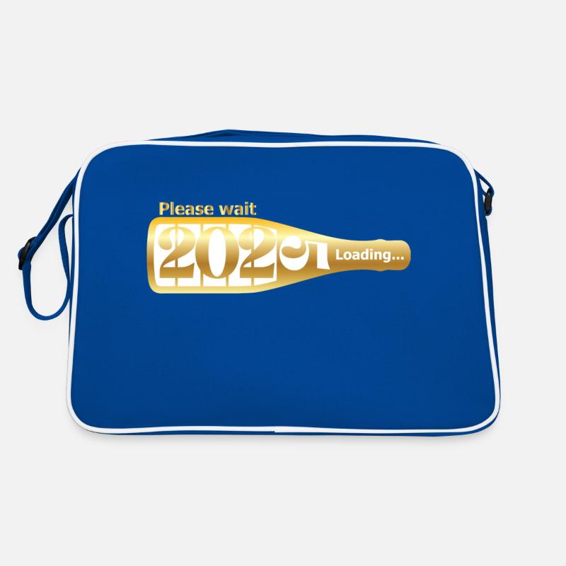 Please Wait 2025 Loading Funny New Year's Eve Design Retro Bag