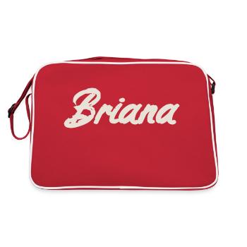 Briana Naming Name Tag Name Day - Sac Retro - rouge/blanc - Dos