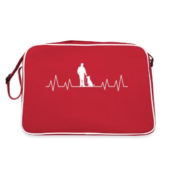Propriétaire Heartbeat Heartbeat Chien Chiens - Sac Retro - rouge/blanc - Dos