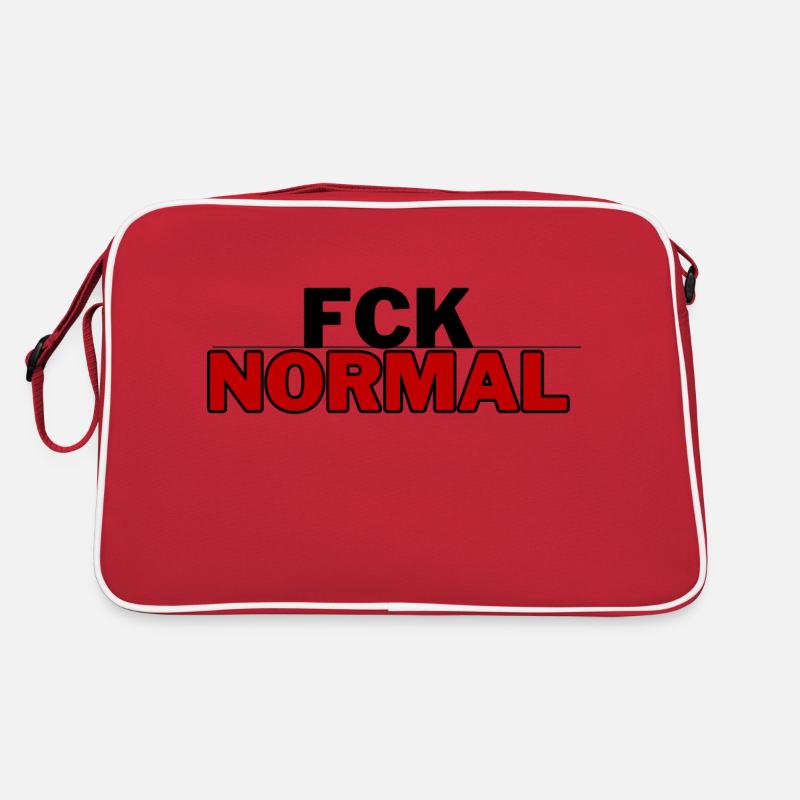 FCK NORMAL - pour l’authenticité et l’individualité Sac Retro