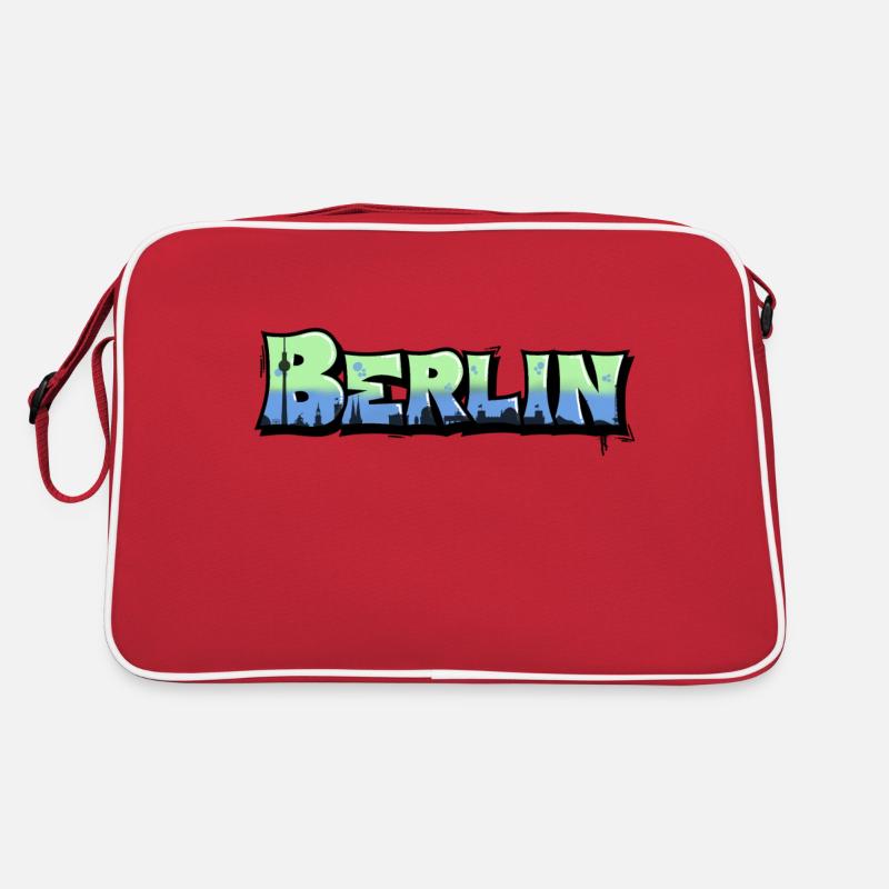 Graffiti-Schriftzug "Berlin" Retro Tasche