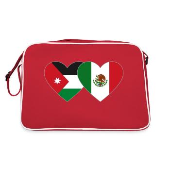 Jordan Mexico Flag Heart - Retro Bag - red/white - Back